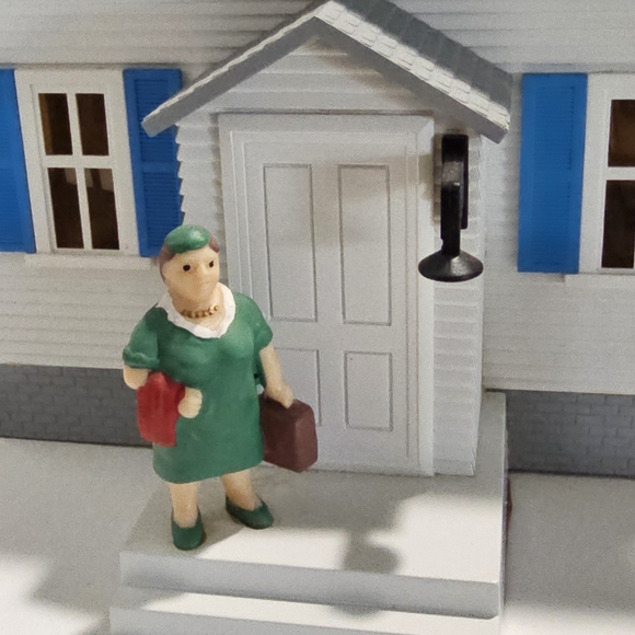 Sinatra House #6351 Train Christmas Village O-O27 Scale Original Box - Picture 4 of 17